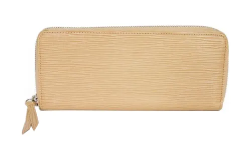 LOUIS VUITTON Epi Leather Wallet Women's Sand Beige Yellow