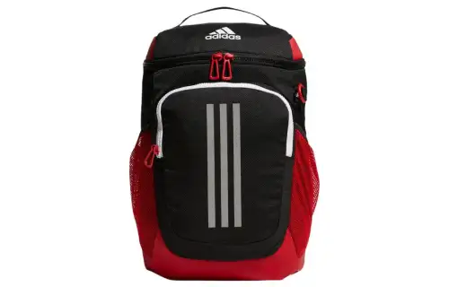 Adidas Recycled Polyester Backpack Regular Men's Black & Half Fluorescent Blue & Clear Pink