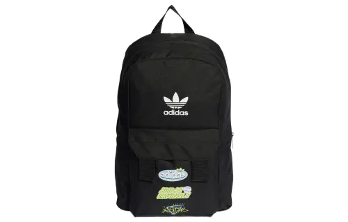 Adidas Originals Trefoil Recycled Polyester Plain Weave Fabric Backpack Regular Men's Black