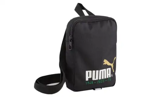 PUMA Recycled Polyester Shoulder Bag Unisex Black