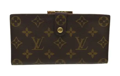 LOUIS VUITTON Monogram Canvas Clutch Wallet Unisex Khaki