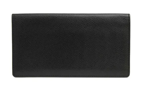 LOUIS VUITTON Grained Calfskin Wallet Men's Black
