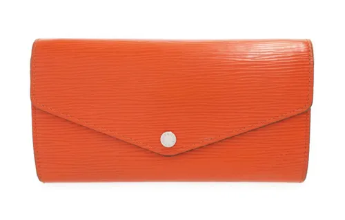 LOUIS VUITTON Epi Leather Wallet Women's Orange