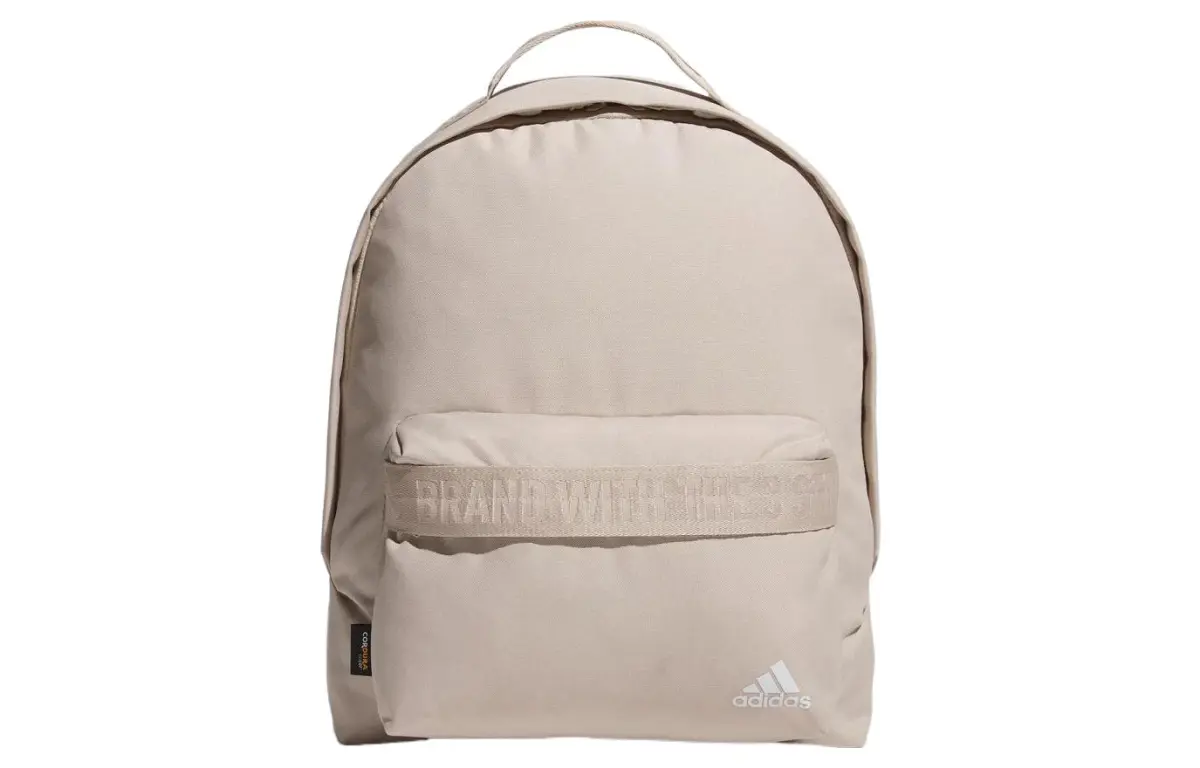 Adidas Recycled Polyester Material Backpack Regular Unisex Beige
