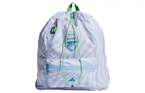 Adidas X Arsenal Collaboration Polyester Gym Bag Backpack Large Women's Half Shimmer Green & Bay Blue