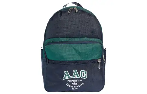 Adidas Originals Trefoil Recycled Polyester Material Backpack Regular Unisex Blue & Green