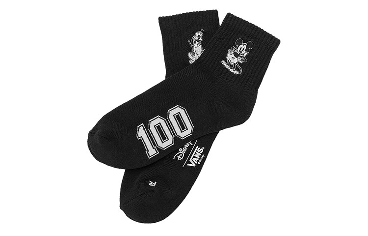 Vans X Disney Club 100 Half Crew Sock ‘Black’