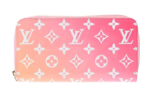 LOUIS VUITTON Patent Leather Wallet Women's Pink Gradient