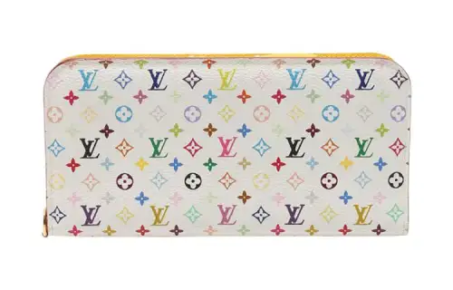 LOUIS VUITTON Polyvinyl Chloride With Leather Wallet Unisex Multicolor