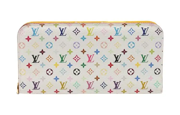 LOUIS VUITTON Polyvinyl Chloride With Leather Wallet Unisex Multicolor