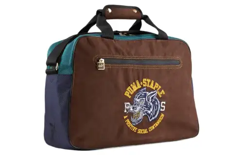 PUMA Polyester Handbag, Crossbody Bag Regular Unisex Brown