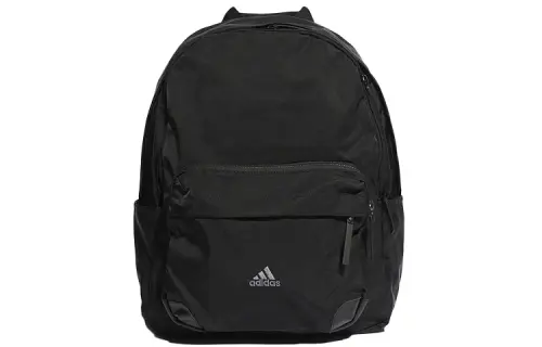 Adidas Recycled Nylon Plain Weave Fabric Backpack Regular Unisex Black