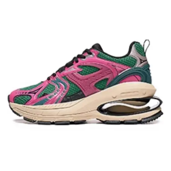 LINING Project* Chunky Sneakers Women's Low-Top Red Green