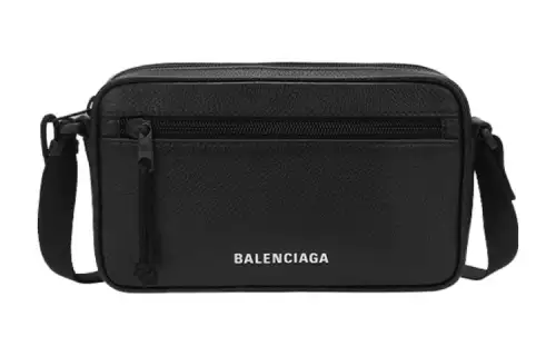 Balenciaga Explorer Cow Leather With Fabric Camera Bag Shoulder Bag, Crossbody Bag Men's Black