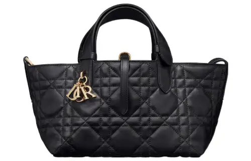 DIOR Toujours Cow Leather Native Bag, Handbag Small Women's Black