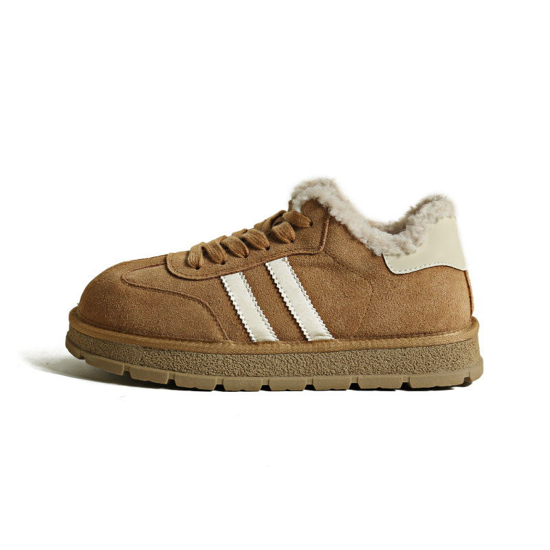 CENTRAL&KITTY Бык замша винтаж толстая конец замшевый утепленный Немецкие тренировки минимум панель обувь женский