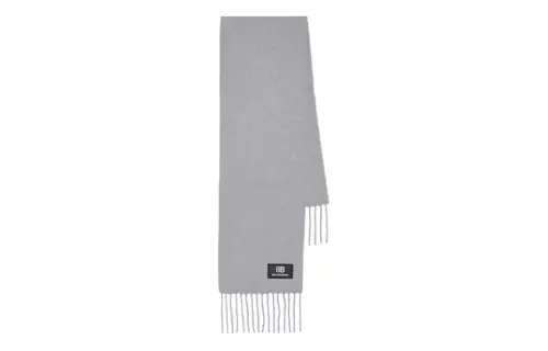Balenciaga Knit Scarves Unisex Gray