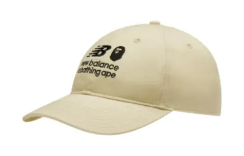 New Balance Cotton Baseball Caps Unisex Beige