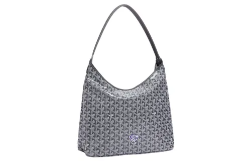 GOYARD Bohème Hobo Canvas With Leather Shoulder Bag Combo Bag Handbag, Shoulder Bag Women's