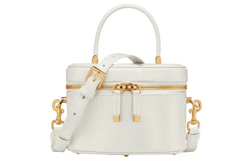DIOR Cow Leather Shoulder Bag, Crossbody Bag, Handbag Small Women's White