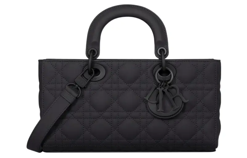 DIOR Lady D JOY Matte Calfskin Handbag, Shoulder Bag, Crossbody Bag, Handbag Medium Women's Black