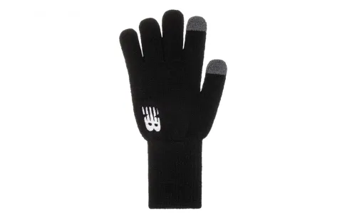 New Balance Polyamide Knit Gloves Unisex Black