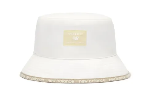 New Balance Patterned Print Bucket Hats Unisex White