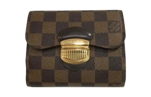LOUIS VUITTON Canvas Wallet Women's Brown