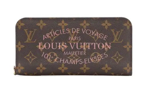 LOUIS VUITTON Canvas Wallet Women's Brown