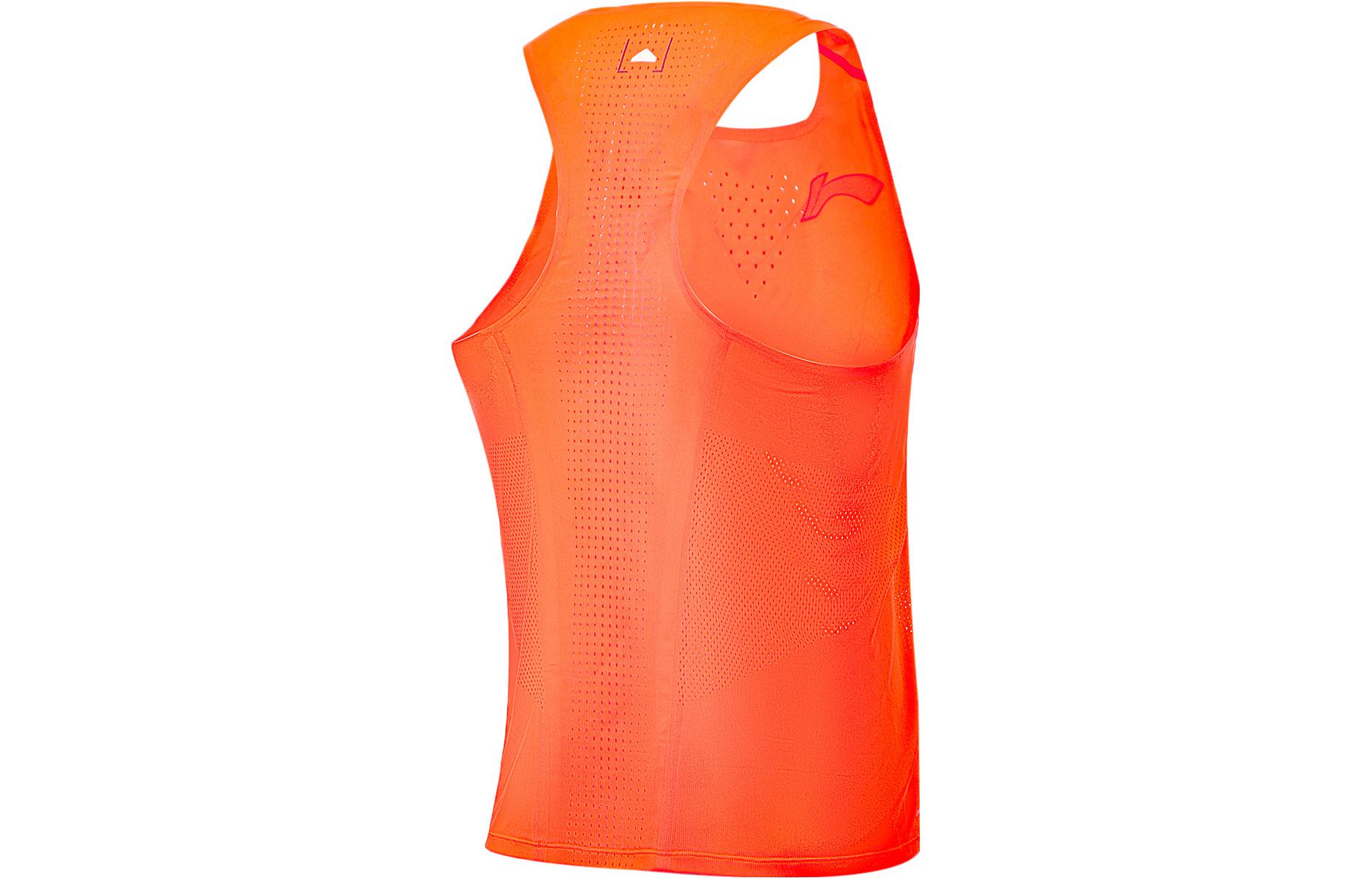 Li Ning Running Collection Running Tank Top Men’s Neon Vibrant Orange
