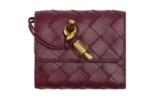 Bottega Veneta Lambskin Wallet Women's Barolo