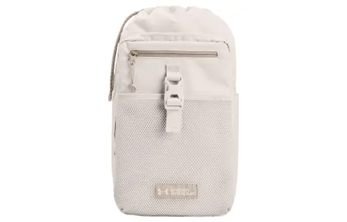Under Armour Under Armour Polyester Shoulder Bag, Crossbody Bag Regular Unisex White Earth & Khaki & White Peak