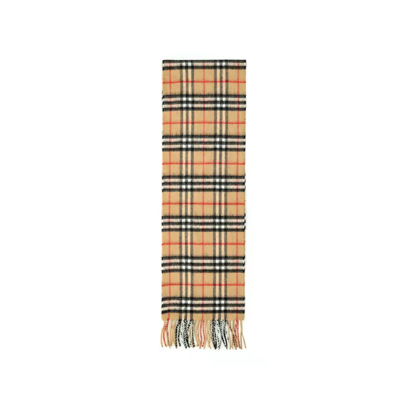 Burberry Reversible Checked Fringed Scarf