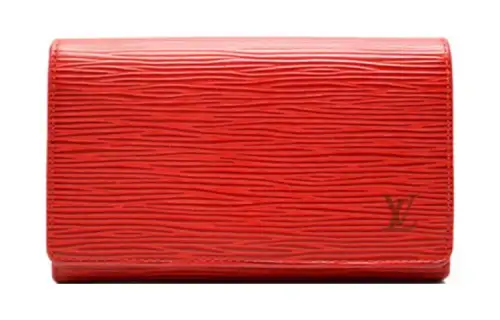 LOUIS VUITTON EPI Leather Wallet Regular Women's Red