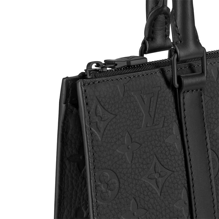 Мужская сумка Louis Vuitton Sac Plat Cross Taurillon (черная) — фото 5