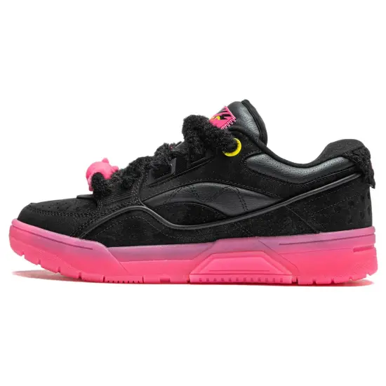 LINING Basketball Shoes Unisex Low-Top Black/Fluorescent Lotus Pink