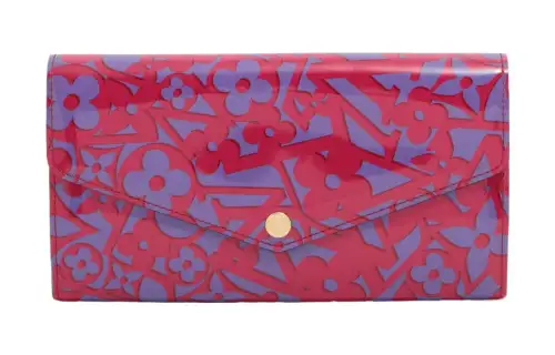 LOUIS VUITTON Print Enamel Wallet Women's Multicolor