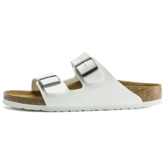 Birkenstock Arizona Series Slide Slippers Unisex White