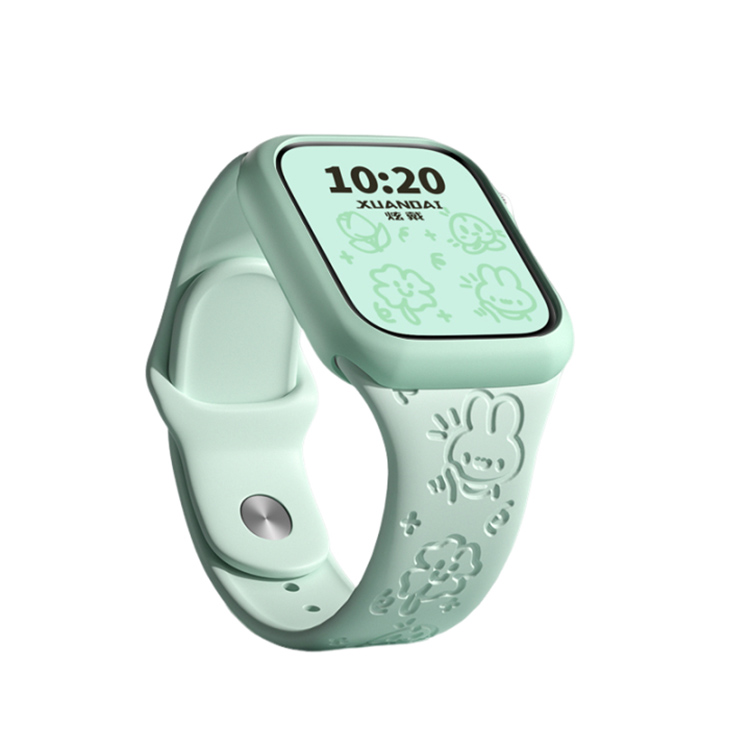 IBOANN Apple, silicone cartoon watch strap for men and women, material, 49mm