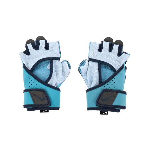 Nike Breathable polyurethane blue gloves for gym for men and women, for beloved