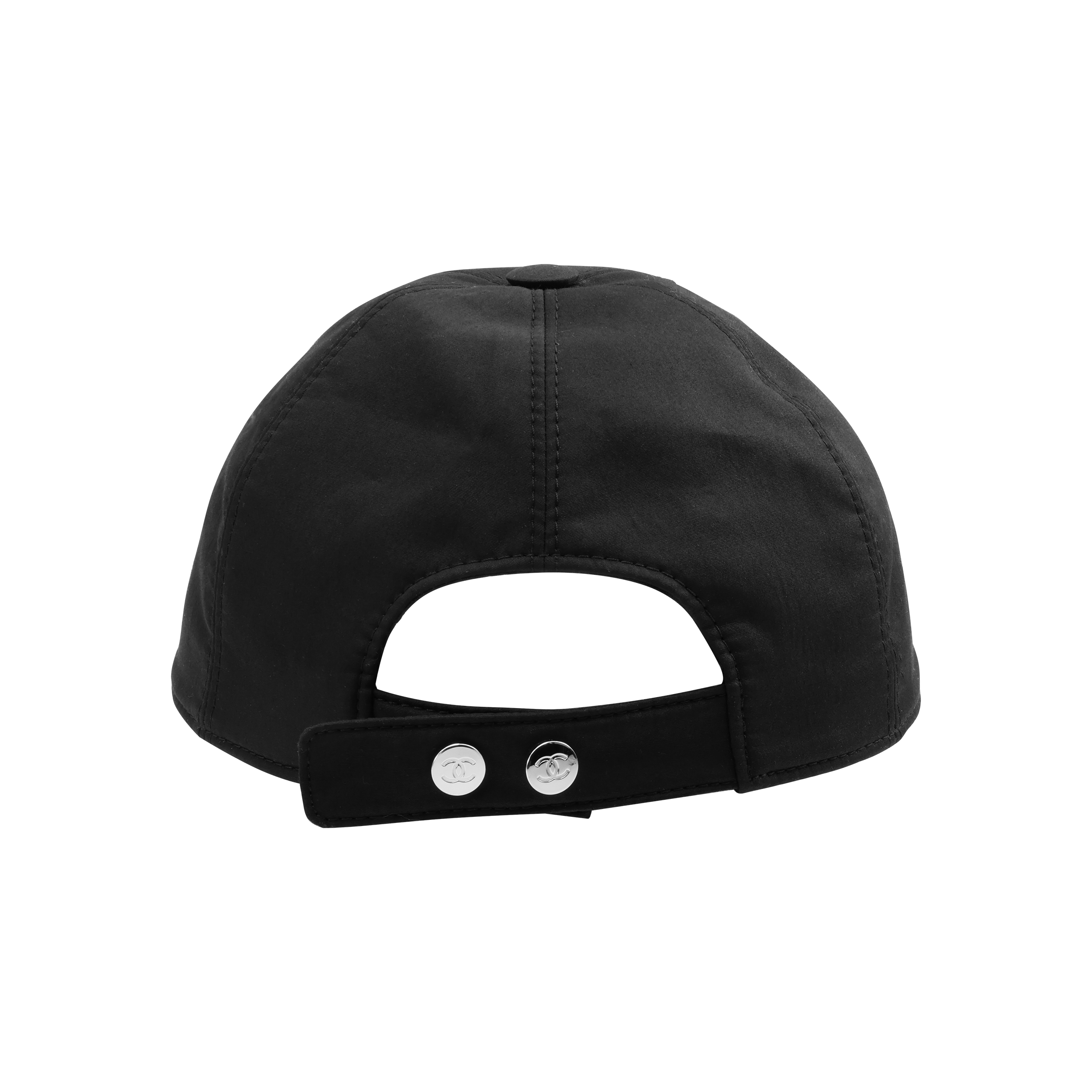 Кепка Chanel Double C Embroidery Cap (черная) — Черный — фото 4
