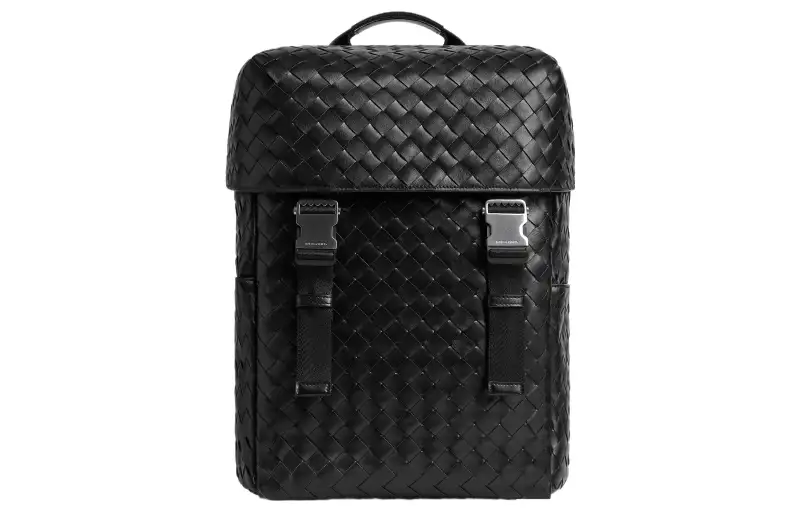 Bottega Veneta Calfskin Backpack Regular Men's Black