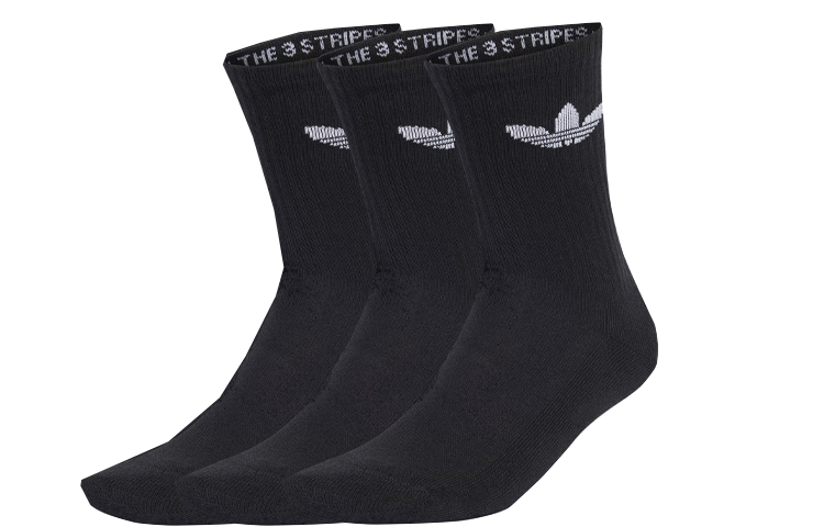 Adidas Originals Crew Socks Unisex 3 Pack Black