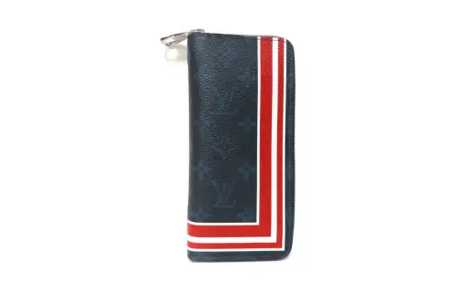 LOUIS VUITTON Zippy Monogram Cobalt Wallet Unisex Cobalt Blue