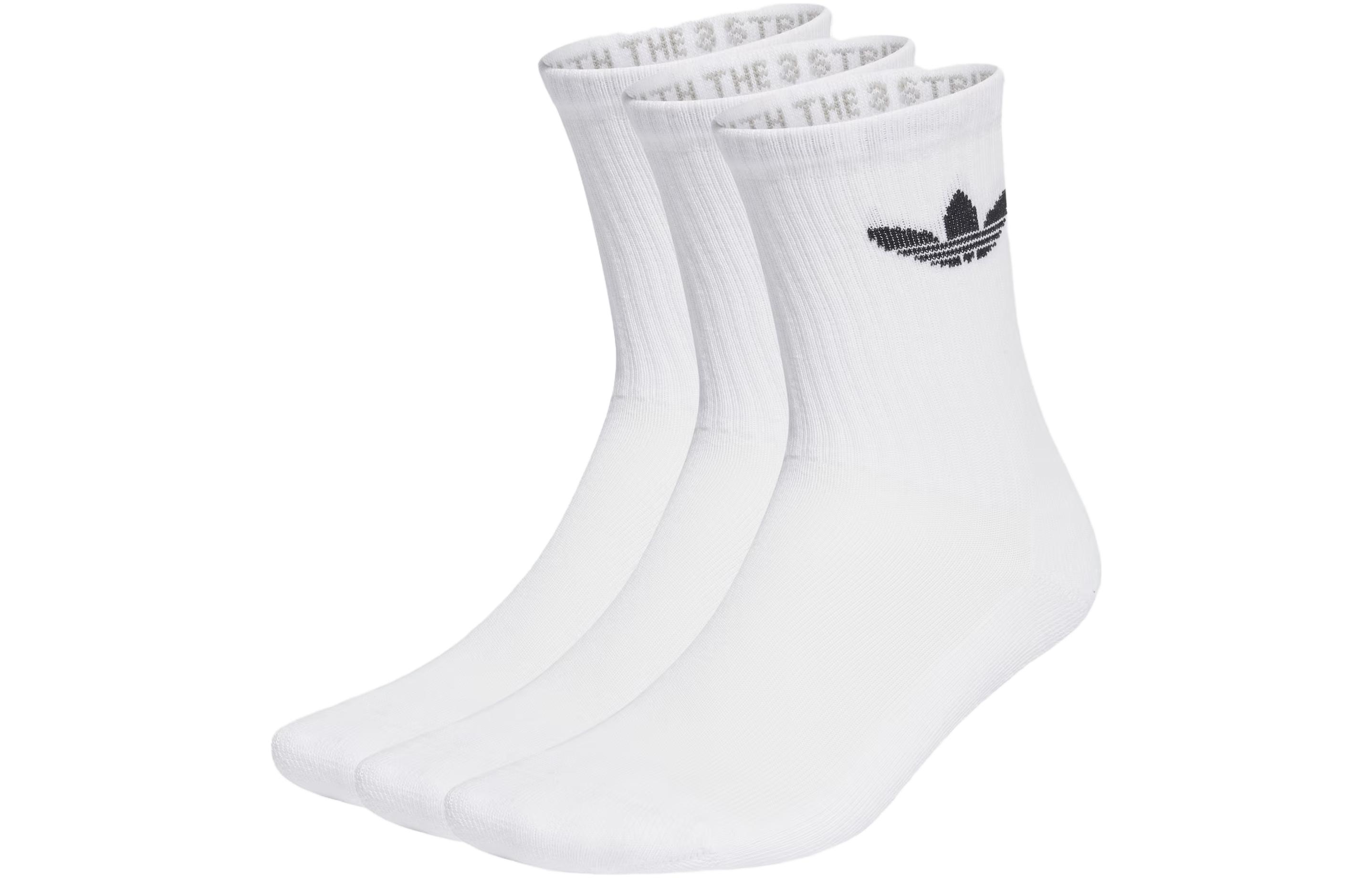 Adidas Originals Crew Socks Unisex 3 Pack White
