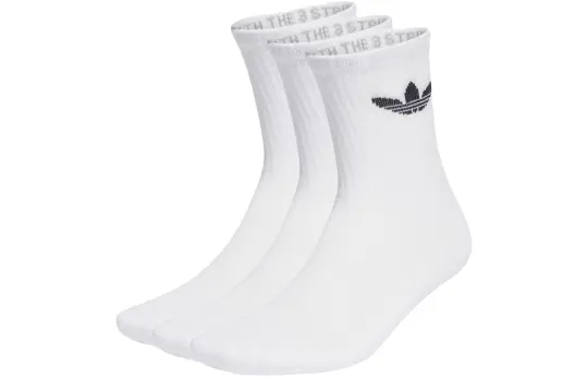 Adidas Originals Crew Socks Unisex 3 Pack White