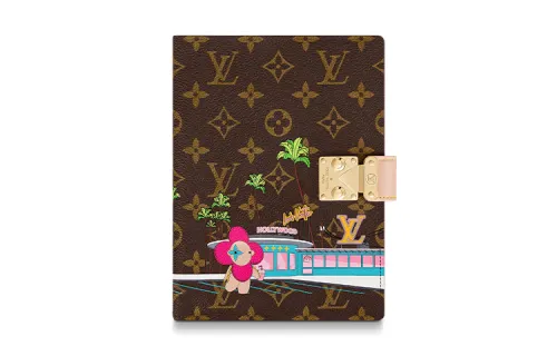 LOUIS VUITTON Canvas With Leather Trim Bag Accessory Women's Brown