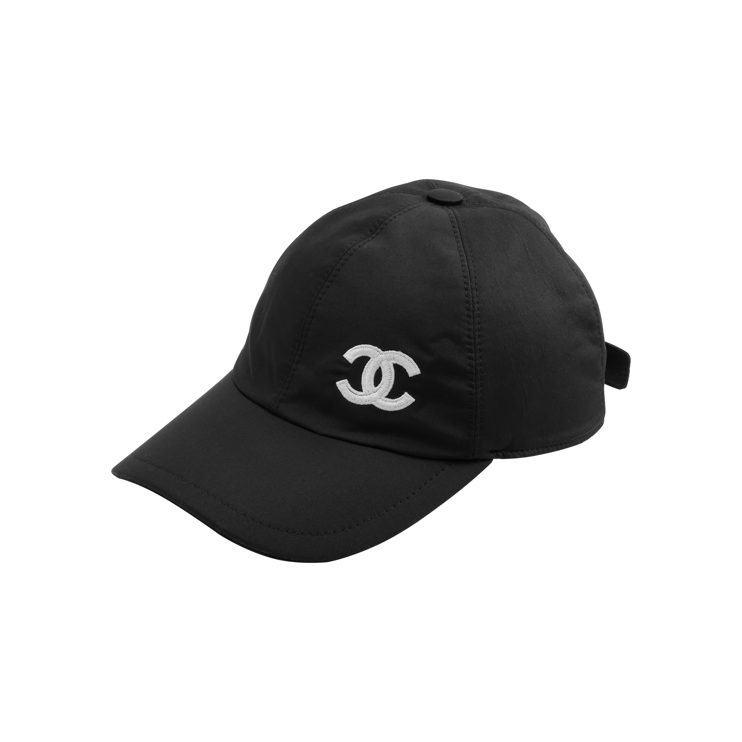 Кепка Chanel Double C Embroidery Cap (черная) — Черный — фото 2