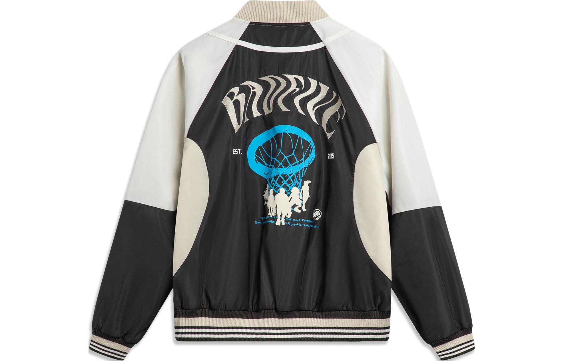 Li Ning Jacket Men’s Gravel Gray Obsidian Lime