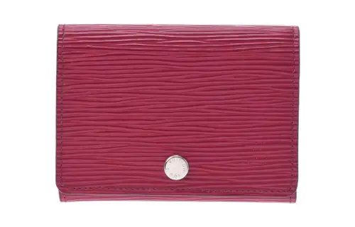 LOUIS VUITTON Epi Leather Wallet, Card Holder Women's Fuchsia